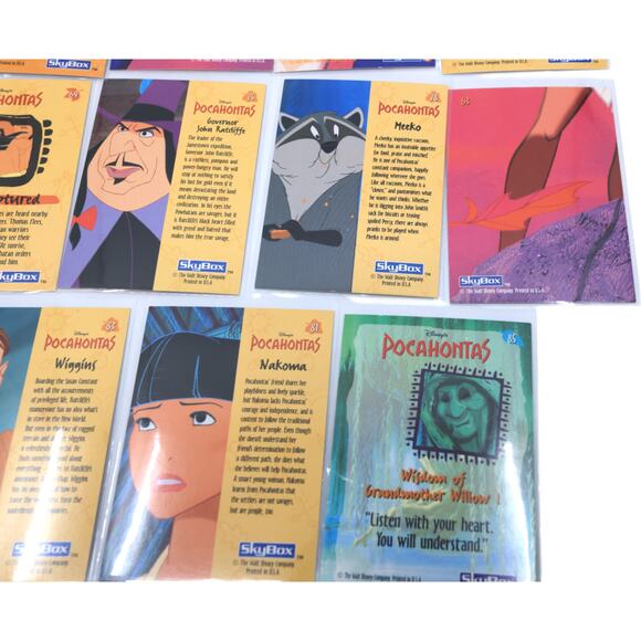 1991 SkyBox Pocahontas Disney Trading Card Lot [Lot of 19] - Picture 13 of 14